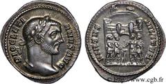 DIOCLETIEN(20/11/284-1/05/305)Caius Aurelius Valerius DiocletianusAuguste (20/11/284-1/05/305) Argenteus N° v24_0655    Date : 294 Nom de l'atelier : Rome Métal : argent Diamètre : 19mm Axe des coins 