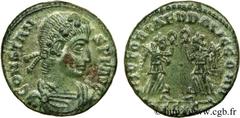 CONSTANS(25/12/335-18/01/350)Flavius Julius ConstansAuguste(9/09/337-18/01-350) Centenionalis ou nummus N° v24_0731    Date : 346-348 Nom de l'atelier : Savie, Siscia Métal : cuivre Diamètre : 16mm Ax