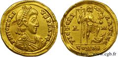 HONORIUS(22/01/393-15/08/423)Flavius Honorius Solidus N° v24_0798    Date : 402-408 Nom de l'atelier : Rome Métal : or Diamètre : 21mm Axe des coins : 12h. Poids : 4,42g. Etat de conservation : TTB+ P