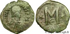 ANASTASE(11/04/491-1/07/518) Follis N° v24_0809    Date : c. 512-518 Nom de l'atelier : Constantinople Métal : cuivre Diamètre : 34mm Axe des coins : 6h. Poids : 16,59g. Degré de rareté : R2 Etat de c