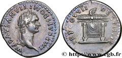DOMITIANUS Type : Denier  Date : novembre - décembre  Date : 81  Mint name / Town : Rome  Metal : silver  Millesimal fineness : 900  ‰ Diameter : 18,5  mm Orientation dies : 6  h. Weight : 3,18  g. Ra