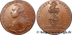 PAYS-BAS AUTRICHIENS - CHARLES ALEXANDRE DE LORRAINE Type : CHARLES-ALEXANDRE DE LORRAINE  Date : 1764  Metal : bronze  Diameter : 31,6  mm Orientation dies : 12  h. Weight : 12,46  g. Edge : lisse  R