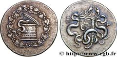 MYSIA - PERGAMON Type : Cistophore  Date : c. 166-160 AC.  Mint name / Town : Pergame  Metal : silver  Diameter : 29  mm Orientation dies : 12  h. Weight : 12,47  g. Rarity : R2  Obverse legend : Anép