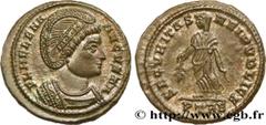 HELENA Type : Centenionalis ou nummus  Date : 327  Mint name / Town : Trèves  Metal : copper  Diameter : 20  mm Orientation dies : 6  h. Weight : 4,27  g. Rarity : R1  Officine : 1re  Obverse legend :