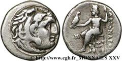 ROYAUME DE MACEDOINE - ANTIGONE LE BORGNE(323-301 avant J.-C.)Monnayage au nom et au type d'Alexandre III le Grand Drachme N° v25_0064    Date : c. 310-301 AC. Nom de l'atelier : Troade, Abydos Métal 