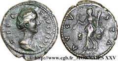 FAUSTINE MERE(+141)Annia Galeria FaustinaConsécration d'Antonin le Pieux Dupondius, (MB, ئ 28) N° v25_0290    Date : c. après 147 Nom de l'atelier : Rome Métal : bronze Diamètre : 27,5mm Axe des coins