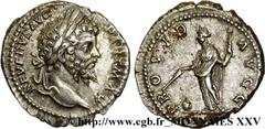 SEPTIME SEVERE(13/04/193-4/02/211)Lucius Septimius Severus Denier N° v25_0315    Date : 200 Nom de l'atelier : Rome Métal : argent Diamètre : 19mm Axe des coins : 6h. Poids : 3,48g. Etat de conservati