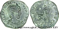 OTACILIA SEVERA(+249)Marcia Otacilia SeveraFemme de Philippe Ier, mère de Philippe II - Augusta (244-249) Sesterce, (GB, ئ 30) N° v25_0383    Date : 246 Nom de l'atelier : Rome Métal : bronze Diamètre