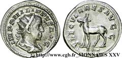 PHILIPPE II(05/244-09/249)Marcus Julius PhilippusAuguste(04/247-09/249) Antoninien N° v25_0384    Date : 248 Nom de l'atelier : Rome Métal : billon Diamètre : 22,5mm Axe des coins : 12h. Poids : 3,79g