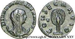 MARINIANE(+ c. 253) MarinianaFemme de Valérien Ier Antoninien N° v25_0403    Date : 256-257 Nom de l'atelier : Rome Métal : billon Diamètre : 20mm Axe des coins : 11h. Poids : 2,80g. Degré de rareté :