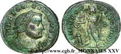 DIOCLETIEN(20/11/284-1/05/305)Caius Aurelius Valerius DiocletianusAuguste (20/11/284-1/05/305) Follis ou nummus N° v25_0430    Date : 300-304 Nom de l'atelier : Lyonnaise, Lyon Métal : cuivre Diamètre
