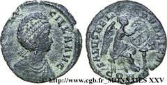AELIA FLACCILLA(+386)ئlia Flaccillafemme de Théodose Ier, mère d'Arcadius et d'Honorius - Augusta(383-386) Maiorina pecunia, (MB, ئ 2) N° v25_0486    Date : 383-386 Nom de l'atelier : Constantinople M