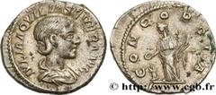Roman coins AQUILIA SEVERA Type : Denier  Date : 220  Mint name / Town : Rome  Metal : silver  Millesimal fineness : 500  ‰ Diameter : 18,5  mm Orientation dies : 6  h. Weight : 3,49  g. Rarity : R2  