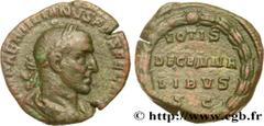 Roman coins AEMILIANUS Type : Sesterce  Date : août - octobre  Date : 253  Mint name / Town : Rome  Metal : copper  Diameter : 28  mm Orientation dies : 12  h. Weight : 18,14  g. Rarity : R1  Obverse 