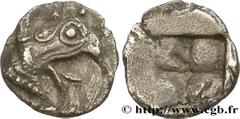 Greek Coins IONIA - TEOS Type : Tetartemorion  Date : c. 478-449 AC  Mint name / Town : Téos, Ionie  Metal : silver  Diameter : 7  mm Orientation dies : -  h. Weight : 0,22  g. Rarity : R2  Obverse le