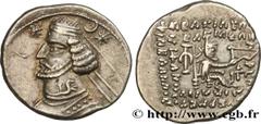 Greek Coins PARTHIA - PARTHIAN KINGDOM - ORODES II Type : Drachme  Date : c. 58-37  Mint name / Town : Rhagae, Médie  Metal : silver  Diameter : 18,5  mm Orientation dies : 12  h. Weight : 4,04  g. Ra