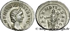 Roman coins HERENNIA ETRUSCILLA Type : Antoninien  Date : 251  Mint name / Town : Rome  Metal : billon  Millesimal fineness : 400  ‰ Diameter : 22  mm Orientation dies : 12  h. Weight : 4,37  g. Rarit