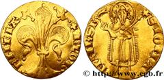 World coins ITALY - FLORENCE - REPUBLIC Type : Florin d'or, 9e série  Date : 1341  Mint name / Town : Florence  Metal : gold  Diameter : 19  mm Orientation dies : 10  h. Weight : 3,46  g. Rarity : R1 