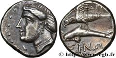 Greek Coins PAPHLAGONIA - SINOPE Type : Drachme  Date : c. 330-300 AC.  Mint name / Town : Sinope  Metal : silver  Diameter : 17,5  mm Orientation dies : 6  h. Weight : 5,02  g. Rarity : R1  Obverse l