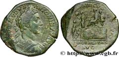 Roman coins COMMODUS Type : Sesterce  Date : 180  Mint name / Town : Rome  Metal : bronze  Diameter : 32,5  mm Orientation dies : 6  h. Weight : 27,67  g. Rarity : R2  Obverse legend : M COMMODVS - AN