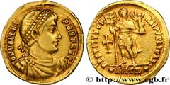 Roman coins VALENS Type : Solidus  Date : 364  Mint name / Town : Antioche  Metal : gold  Millesimal fineness : 1000  ‰ Diameter : 21,5  mm Orientation dies : 11  h. Weight : 4,28  g. Rarity : R1  Off