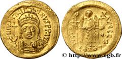 Byzantine coins JUSTINIAN I Type : Solidus  Date : 542-565  Mint name / Town : Constantinople  Metal : gold  Millesimal fineness : 1000  ‰ Diameter : 20  mm Orientation dies : 6  h. Weight : 4,52  g. 