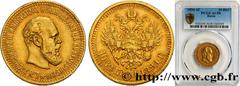 World coins RUSSIA - ALEXANDER III Type : 10 Roubles  Date : 1894  Mint name / Town : Saint-Petersbourg  Quantity minted : 1007  Metal : gold  Millesimal fineness : 900  ‰ Diameter : 24,5  mm Orientat