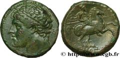 Greek Coins SICILY - SYRACUSE Type : Double litrai  Date : c. 250 AC.  Mint name / Town : Syracuse, Sicile  Metal : copper  Diameter : 28  mm Orientation dies : 9  h. Weight : 19,32  g. Rarity : R1  O