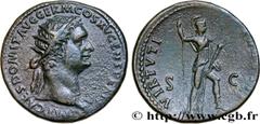 Roman coins DOMITIANUS Type : Dupondius  Date : 90-91  Mint name / Town : Rome  Metal : copper  Diameter : 28  mm Orientation dies : 6  h. Weight : 13,74  g. Obverse legend : IMP CAES DOMIT AVG GERM C