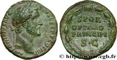 Roman coins ANTONINUS PIUS Type : As  Date : 147  Mint name / Town : Rome  Metal : copper  Diameter : 26,5  mm Orientation dies : 6  h. Weight : 10,88  g. Rarity : R1  Officine : 5e  Obverse legend : 