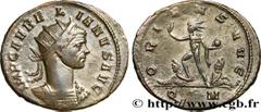 Roman coins AURELIAN Type : Antoninien  Date : printemps  Date : 274  Mint name / Town : Milan  Metal : billon  Millesimal fineness : 50  ‰ Diameter : 22  mm Orientation dies : 6  h. Weight : 3,78  g.
