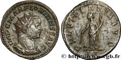 Roman coins FLORIANUS Type : Aurelianus  Date : août  Date : 276  Mint name / Town : Lyon  Metal : billon  Millesimal fineness : 50  ‰ Diameter : 21,5  mm Orientation dies : 6  h. Weight : 3,42  g. Of