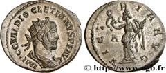 Roman coins DIOCLETIAN Type : Aurelianus  Date : juillet 285 - 1er avril 286  Date : 285-286  Mint name / Town : Lyon  Metal : billon  Millesimal fineness : 50  ‰ Diameter : 21  mm Orientation dies : 