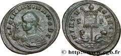 Roman coins LICINIUS II Type : Centenionalis ou nummus  Date : 320  Mint name / Town : Aquilée  Metal : copper  Diameter : 20  mm Orientation dies : 12  h. Weight : 3,09  g. Rarity : INÉDIT  Officine 