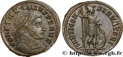 Roman coins CONSTANTINE I THE GREAT Type : Follis ou nummus  Date : 313  Mint name / Town : Ticinum  Metal : copper  Diameter : 21,5  mm Orientation dies : 6  h. Weight : 3,86  g. Rarity : R1  Officin