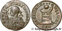 Roman coins CONSTANTINE II Type : Centenionalis ou nummus  Date : 322  Mint name / Town : Trèves  Metal : copper  Diameter : 18,5  mm Orientation dies : 6  h. Weight : 2,77  g. Officine : 2e  Obverse 