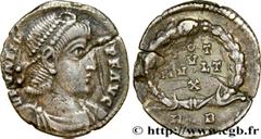 Roman coins VALENS Type : Silique  Date : 364-367  Mint name / Town : Rome  Metal : silver  Diameter : 18,5  mm Orientation dies : 6  h. Weight : 1,71  g. Rarity : R1  Officine : 2e  Obverse legend : 