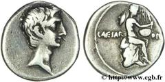 OCTAVE(63 avant J.-C. - 27 avant J.-C.)Caius Julius Cوsar Octavianus Denier N° v26_0173    Date : 32-31 AC. ou 29 AC. Nom de l'atelier : Rome ou Italie Métal : argent Diamètre : 18mm Axe des coins : 9