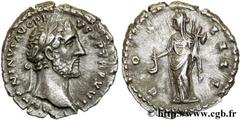 ANTONIN LE PIEUX(25/02/138-7/03/161)Titus Aurelius Fulvus Boionius Arrius AntoninusAuguste(10/07/138-7/03/161) Denier N° v26_0257    Date : 152-153 Nom de l'atelier : Rome Métal : argent Diamètre : 18