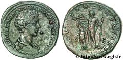 COMMODE(166-31/12/192)Lucius Aurelius CommodusCésar(166-176) Sesterce, (GB, ئ 33) N° v26_0303    Date : 175 Nom de l'atelier : Rome Métal : cuivre Diamètre : 33mm Axe des coins : 11h. Poids : 31,77g. 