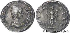 PLAUTILLE(+211)Publia Fulvia PlautillaAugusta(202-205) Denier N° v26_0330    Date : 203 Nom de l'atelier : Rome Métal : argent Diamètre : 18mm Axe des coins : 6h. Poids : 3,41g. Degré de rareté : R1 E