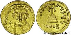 CONSTANS II(09/641-15/07/668) Solidus N° v26_0520    Date : 651-654 Nom de l'atelier : Constantinople Métal : or Diamètre : 19,5mm Axe des coins : 6h. Poids : 4,50g. Etat de conservation : SUP Prix de