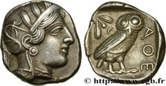Greek Coins ATTICA - ATHENS Type : Tétradrachme  Date : c. 430 AC.  Mint name / Town : Athènes, Attique  Metal : silver  Diameter : 25  mm Orientation dies : 9  h. Weight : 16,98  g. Obverse legend : 