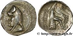 Greek Coins PARTHIA - PARTHIAN KINGDOM - MITHRIDATES I Type : Drachme  Date : c. 171-138 AC.  Mint name / Town : Hécatompylos  Metal : silver  Diameter : 20,5  mm Orientation dies : 12  h. Weight : 4,