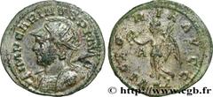 Roman coins CARINUS Type : Aurelianus  Date : été  Date : 284  Mint name / Town : Lyon  Metal : billon  Millesimal fineness : 50  ‰ Diameter : 22  mm Orientation dies : 12  h. Weight : 2,27  g. Rarity