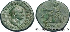 Roman coins VESPASIAN Type : Dupondius  Date : 71  Mint name / Town : Rome  Metal : copper  Diameter : 28  mm Orientation dies : 6  h. Weight : 14,88  g. Rarity : R1  Obverse legend : IMP CAES VESPASI