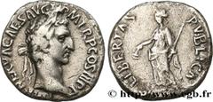 Roman coins NERVA Type : Denier  Date : 97  Mint name / Town : Rome  Metal : silver  Diameter : 17  mm Orientation dies : 6  h. Weight : 3,06  g. Obverse legend : IMP NERVA CAES AV-G - P M TR P COS II