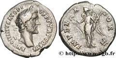 Roman coins ANTONINUS PIUS Type : Denier  Date : 143  Mint name / Town : Rome  Metal : silver  Millesimal fineness : 850  ‰ Diameter : 19  mm Orientation dies : 7  h. Weight : 3,25  g. Rarity : R1  Of