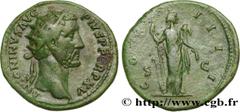 Roman coins ANTONINUS PIUS Type : Dupondius  Date : 150-151  Mint name / Town : Rome  Metal : copper  Diameter : 26  mm Orientation dies : 6  h. Weight : 10,32  g. Rarity : R1  Obverse legend : ANTONI