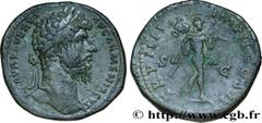 Roman coins LUCIUS VERUS Type : Sesterce  Date : mars-juillet  Date : 164  Mint name / Town : Rome  Metal : copper  Diameter : 32  mm Orientation dies : 12  h. Weight : 24,15,  g. Rarity : R1  Officin